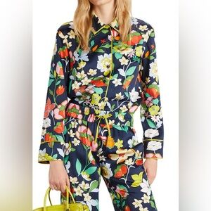 EUC Kate Spade Flower Bed Twill Shirt Size S